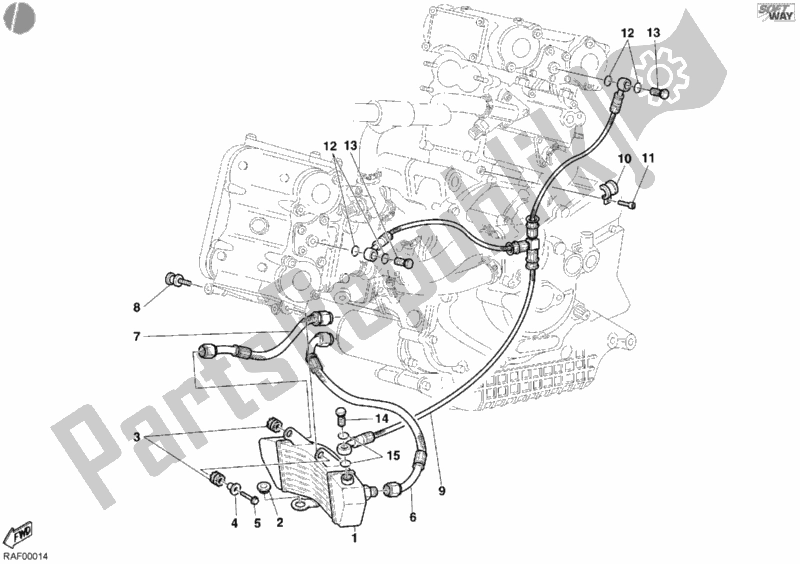 Wszystkie części do Ch? Odnica Oleju Ducati Sport ST4 S USA 996 2005